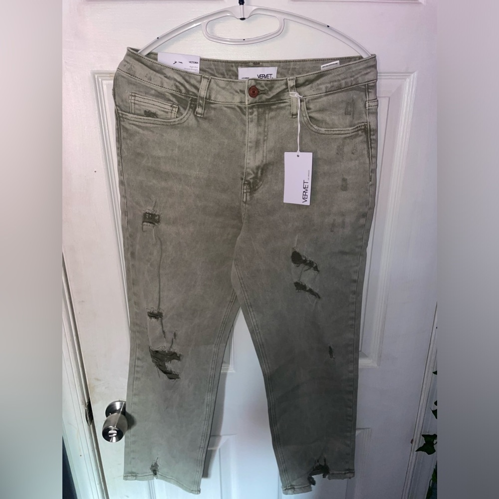 Vervet Olive Green Jeans